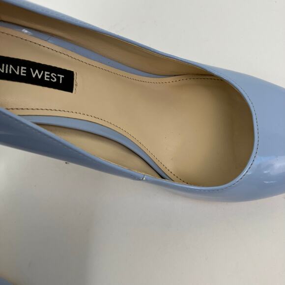 Nine West Sz 8M Ezra Pointy Toe Pumps
Light Blue Patent Stiletto Heels - Picture 16 of 16